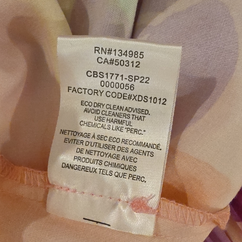 For Love And Lemons Pink,Orange,purple print midi ruched Skirt size L  NWTS - Picture 10 of 10